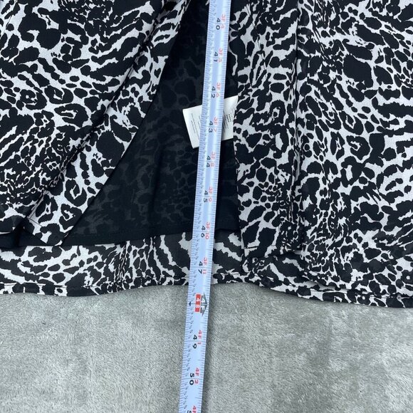 Michael Kors Womens Black & White Animal Print Midi Dress S NWT 6173 - Picture 7 of 10